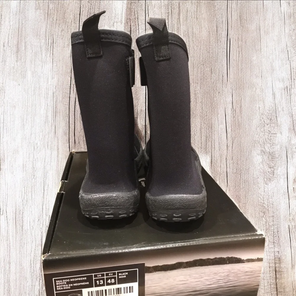 Sea-doo Boots Mens 13 Black water FishPro jetski riding‎ neoprene ankle seadoo